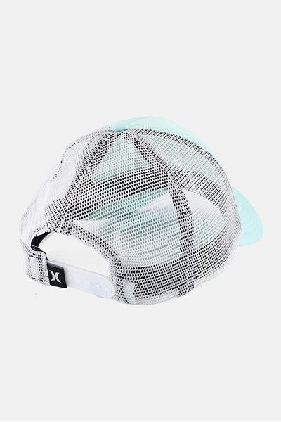 Hurley Women Brand Logo Icon Trucker Hat, Mint Green