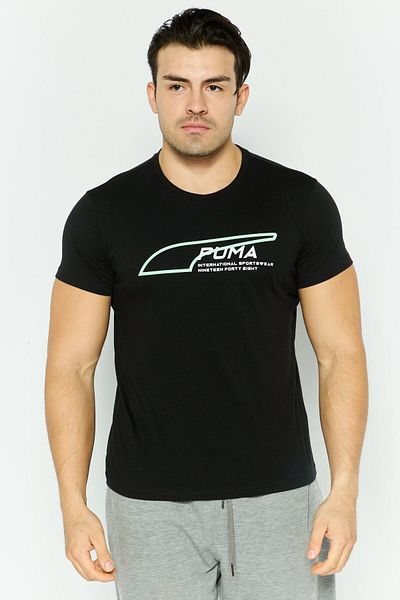 Puma Men Sportswear Fit Short Sleeves Training T-Shirt, Black