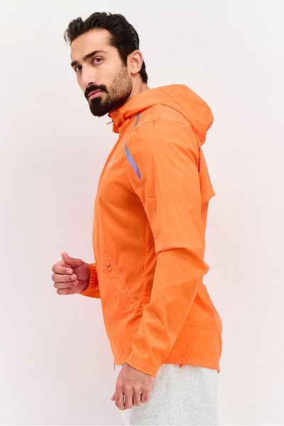 adidas Men Sportswear Fit Long Sleeves Outdoor Short Jacket, Orange