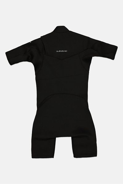 Quiksilver Kids Boy Brand Logo Short Sleeves Springsuit, Black