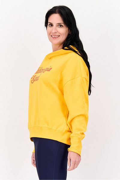 Sage Collective Women Sportswear Fit Long Sleeves Outdoor Sweatshirt, Yellow