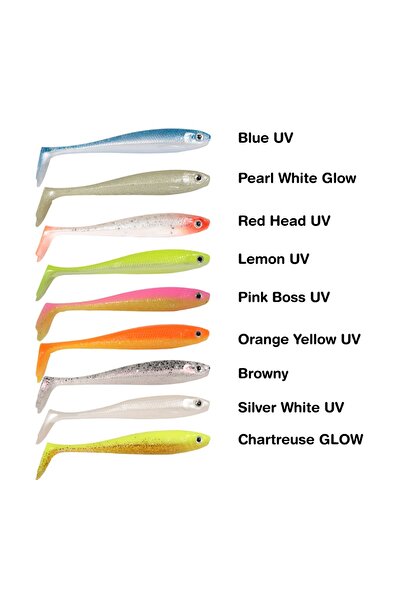 RYUJI PANIC SHAD 9CM ,5.5GR , ORAGE YELLOW UV 1AD