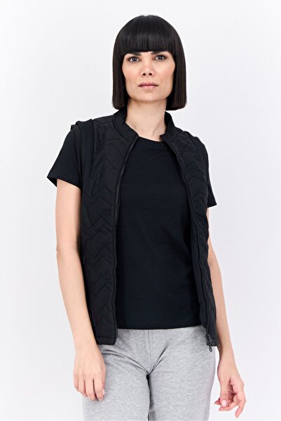 adidas سترة تدريب رياضية بدون أكمام للنساء، باللون الأسود