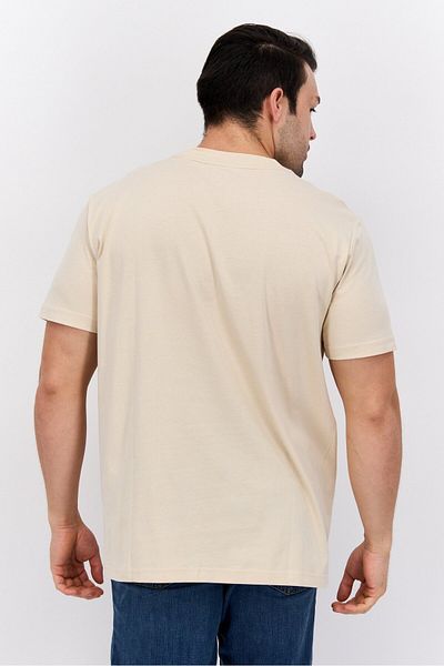 Esprit Men Crew Neck Short Sleeves Printed T-shirt, Brown