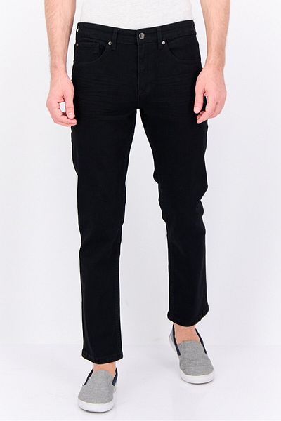 Vince Camuto Men Slim Fit Solid Stretchable Denim, Black
