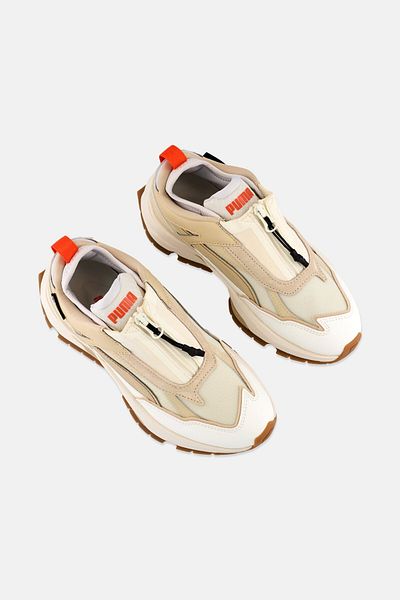 Puma Kids Boy Nano Shield IL Slip On Outdoor Shoes, Beige Combo