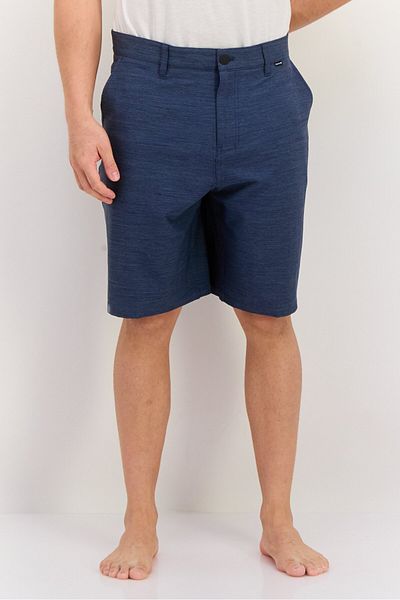 Hurley Men Heather 21 Inseam Swimwear Shorts, Navy Blue