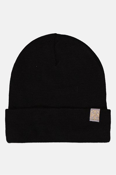 Daisy Fuentes Women Brand Logo Beanie, Black