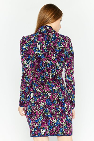 Hugo Boss Women Floral Print Mini Dress, Purple Combo
