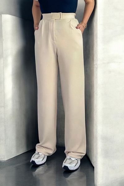 HAKKE ΠΑΝΤΕΛΟΝΙ Palazzo με τσέπες με κλείσιμο με Velcro Lycra