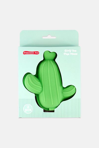 Preschool Fun 2 Piece Silicone Diy Ice Pop Molds, Green