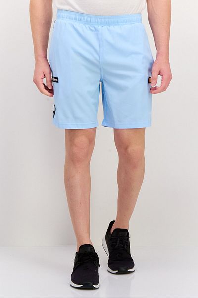 Ellesse شورت تدريب رجالي بشعار العلامة التجارية، أزرق فاتح
