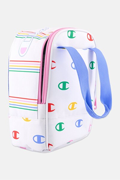 Champion Kids Girl Brand Logo Lunch Bag 18 L x 24 H x 10 W cm, White Combo