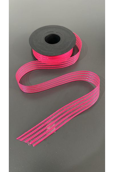 edalle Dowry and Bundle Ornament Bundle Bride 1 Meter Striped Chiffon Ribbon Design 25mm X 1 Meter