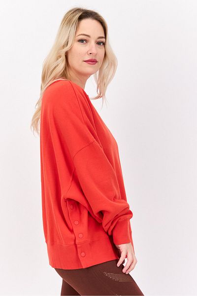 Puma Women Sportswear Fit Brand Logo Training Sweatshirts, Orange