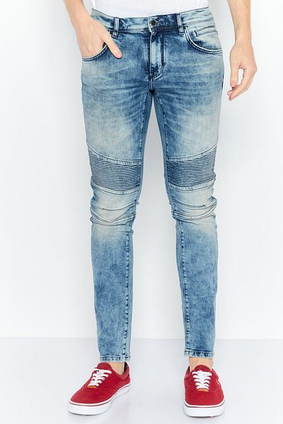 Antony Morato Men Super Skinny Fit Wash Stretchable Denim, Blue