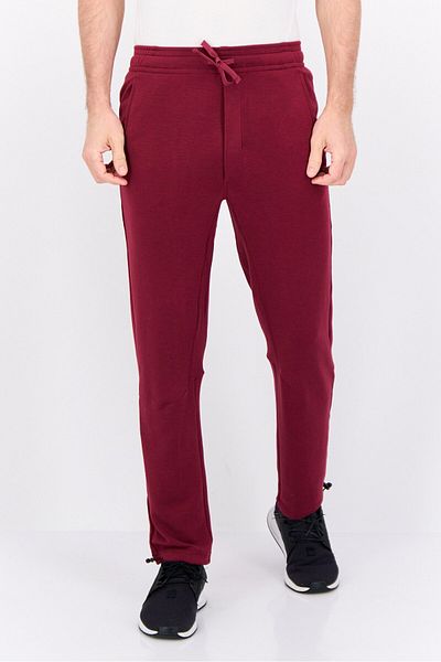 gaiam Men Slim Fit Brand Logo Jogger Pants, Maroon