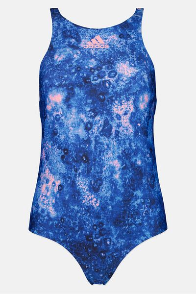 adidas Women Brand Logo One Piece Bodysuit, Blue