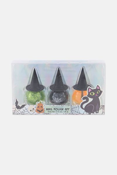 Simple Pleasures Halloween Nail Polish Set, Orange