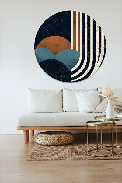 KOSS Dijital Autocolant rotund minimalist în stil boem - Decor Duar