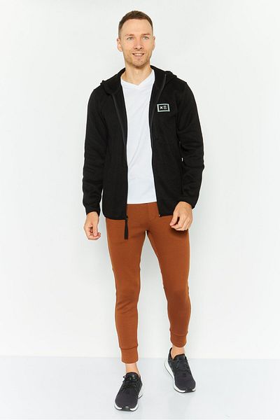 Hurley Men Hooded Long Sleeve Brand Logo Sweatshirt, Black