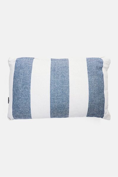 Muy Mucho Stripe Cushion 20 X 30 Cm, White
