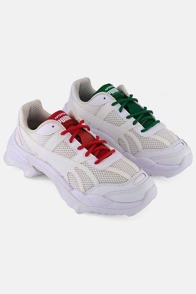 Puma Men Nitefox Lace Up Running Shoes, White