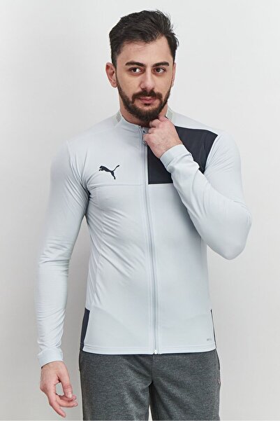 Puma Men Sportswear Fit Long Sleeve Track Jacket, Grey