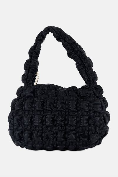 JASON WU حقيبة كتف مبطنة للنساء 21 سم ارتفاع × 26 سم طول × 8 سم عرض، أسود