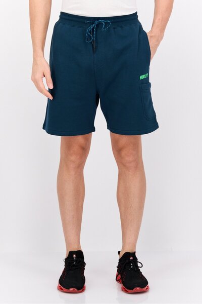 Hurley شورت تدريب رياضي للرجال، أخضر مزرق