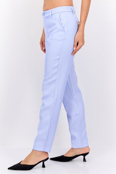 Scotch & Soda Women Regular Fit Textured Chino Pants, Blue
