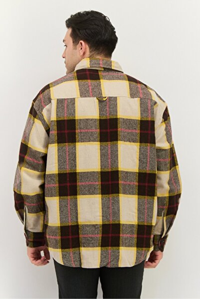 Gant Men Regular Fit Plaid Long Sleeves Casual Shirt, Multicolor