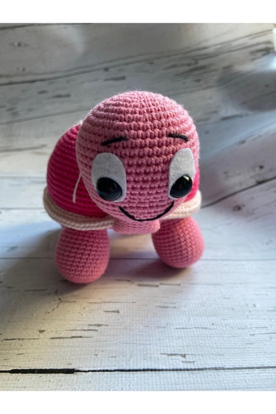 Kukaoyuncak Amigurumi Oyuncak Kaplumbağa Tospik 15x15 cm
