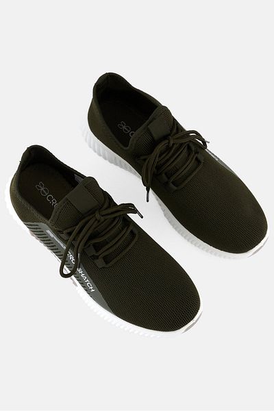 Crosshatch Men Nimbus Lace Up Sport Shoes, Olive