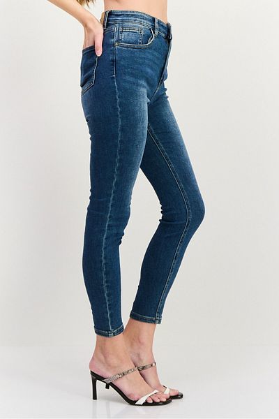 Scotch & Soda Women Slim Fit Washed Stretchable The Keeper Jeans, Blue