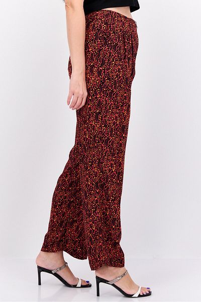 Scotch & Soda Women All Over Print No Stretch Palazzo, Black