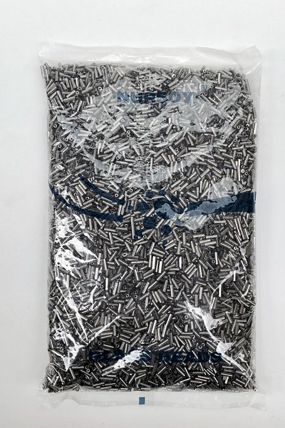 Hayalperest boncuk Χάντρες Σωλήνων Ανθρακίτη 3 Mm 500 γρ