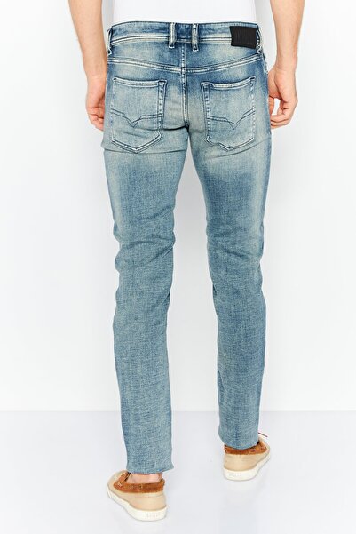 Diesel Men Skinny Fit Washed Denim Jeans, Blue