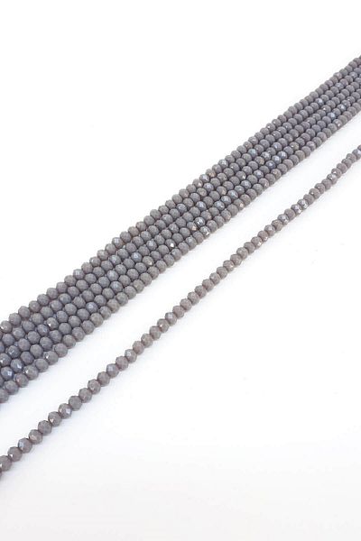 Hayalperest boncuk Matte Dark Gray Crystal Beads 6 Mm