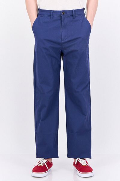 GAP Men Loose Fit Plain Chino Pants, Blue