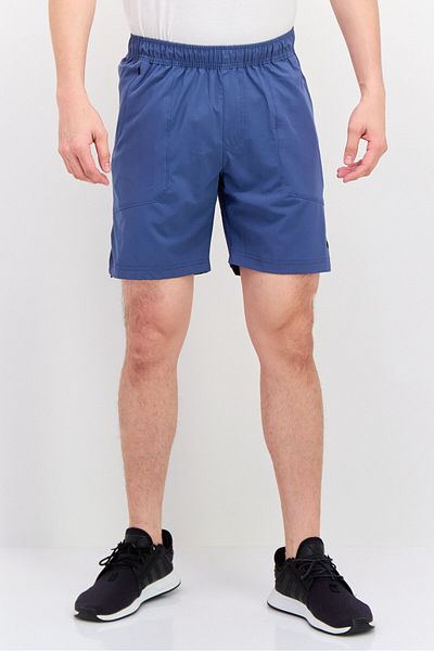 Legend Men Sportswear Fit Drawstring Training 7 Inseam Shorts, Blue