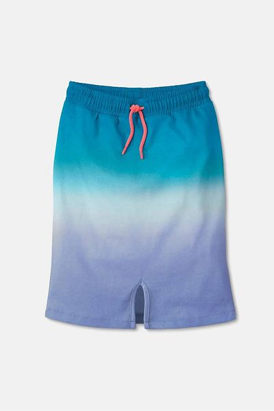 Tchibo Kids Girls Drawstring Skirt, Blue and Lavender