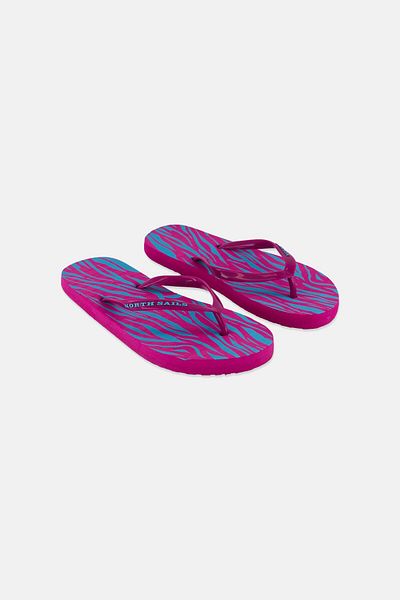 North Sails Women Slip On Slippers, Pink Combo