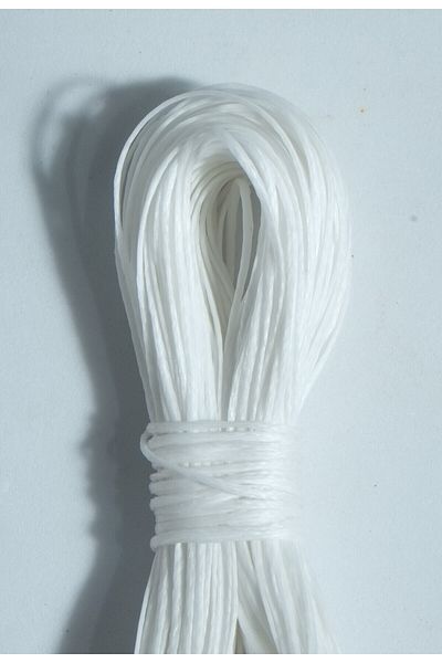 Eskişehir hobi sanat Snow White 1.0 mm Waxed Rope 20 Meters Necklace Rope Jewelry Design Rope Bracelet Rope