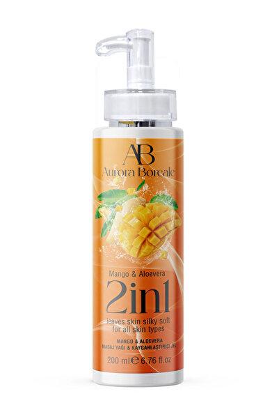 AuroraBoreale Aurora Boreale 2in1 Arada Mango Alovera Aromalı Masaj Yağı ve K...