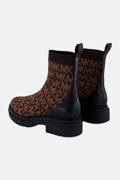 Michael Kors Women Medium Comet Lug Slip On Ankle Bootie, Dark Brown