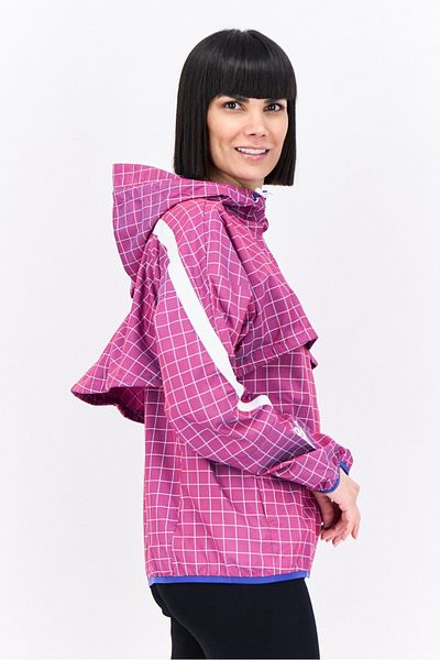 adidas Women Sportswear Fit Long Sleeve Hooded Outdoor Jacket, Purple