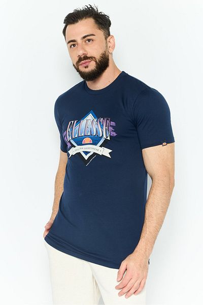 Ellesse Men Sportswear Fit Short Sleeve Outdoor T-shirts, Navy