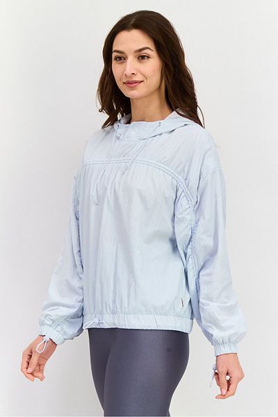 Levi's Women Plain Windbreaker Jacket, Light Blue