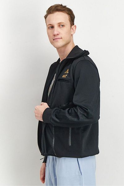 adidas Men Sportswear Fit James Bond Track Jacket, Black